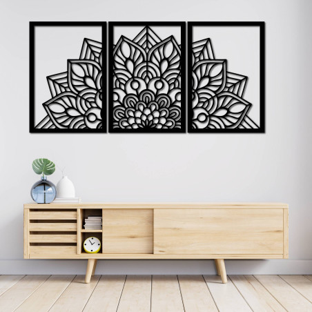Designer mandala and tree of life clock. Give your interior a unique character.