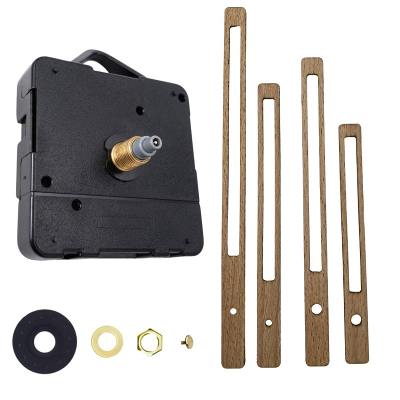 copy of Black wooden clock hands made of beech...