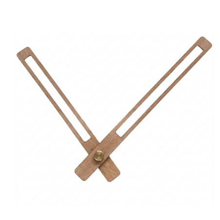 copy of Black wooden clock hands made of beech veneer