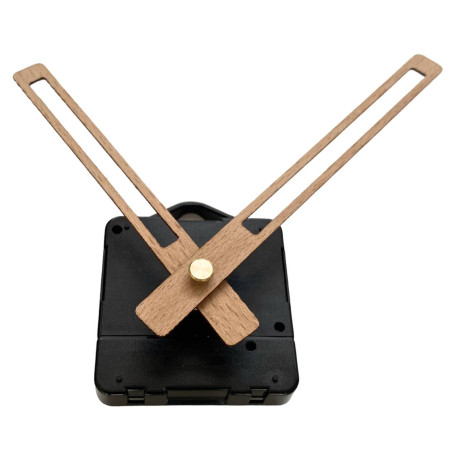 copy of Black wooden clock hands made of beech veneer