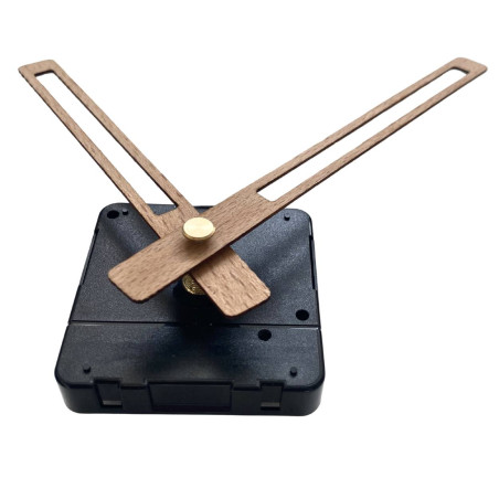 copy of Black wooden clock hands made of beech veneer