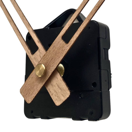 copy of Black wooden clock hands made of beech veneer