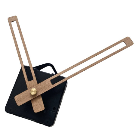 copy of Black wooden clock hands made of beech veneer