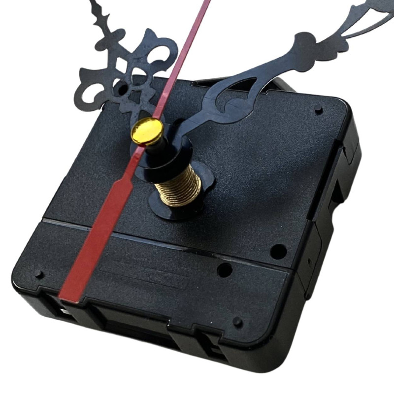 Black extravagant aluminum clock hands 6.5 / 9 cm