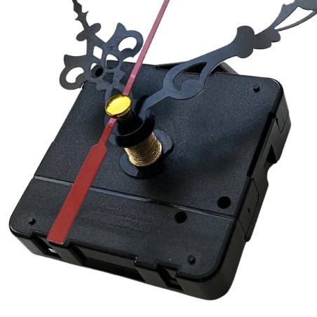 Black extravagant aluminum clock hands 6.5 / 9 cm