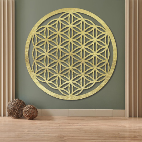 Wooden wall decoration Flower of Life sacred geometry mandala | FOGO