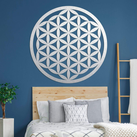 Elegant carved wooden mandala for the wall - FLORUM