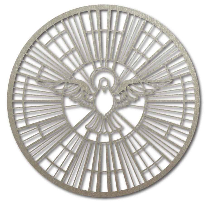 Holy Spirit – Sacred stained glass window and symbol of heavenly peace