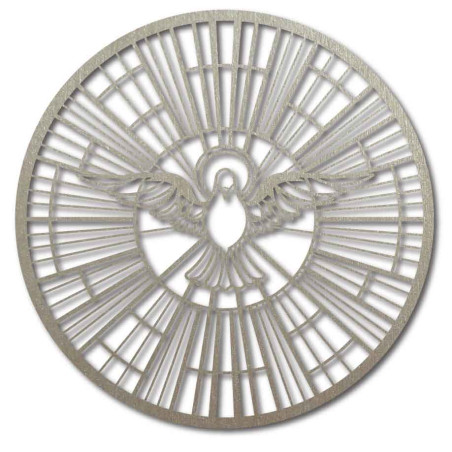 Holy Spirit – Sacred stained glass window and symbol of heavenly peace