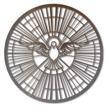 Holy Spirit – Sacred stained glass window and symbol of heavenly peace