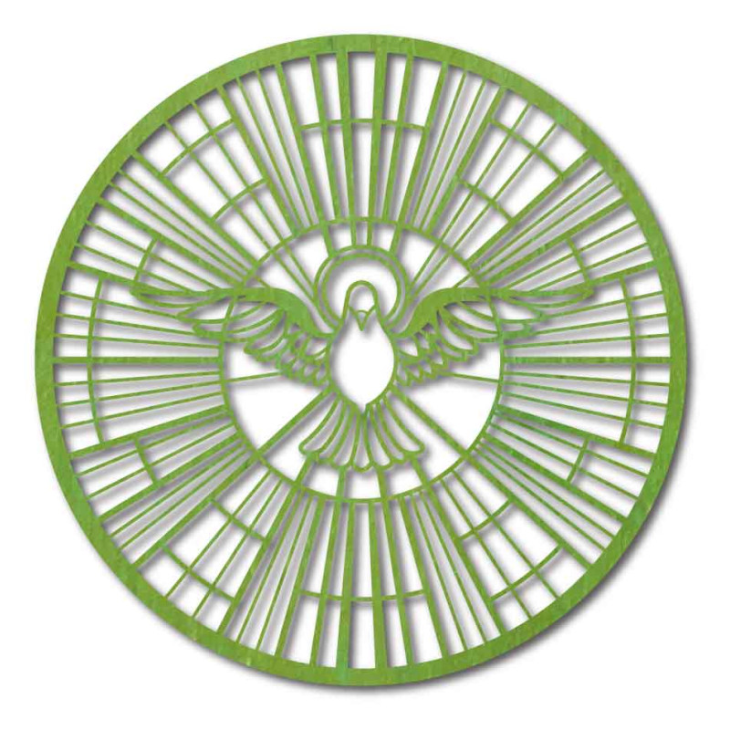 Messenger of Peace: Artistic decoration with the motif of the Holy Spirit