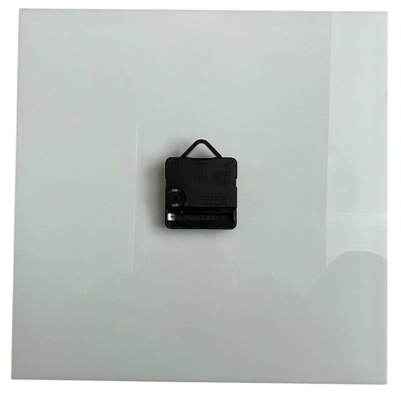 Wall clock white acrylic and oak decor - LONDON