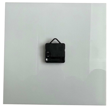 Wall clock white acrylic and oak decor - LONDON