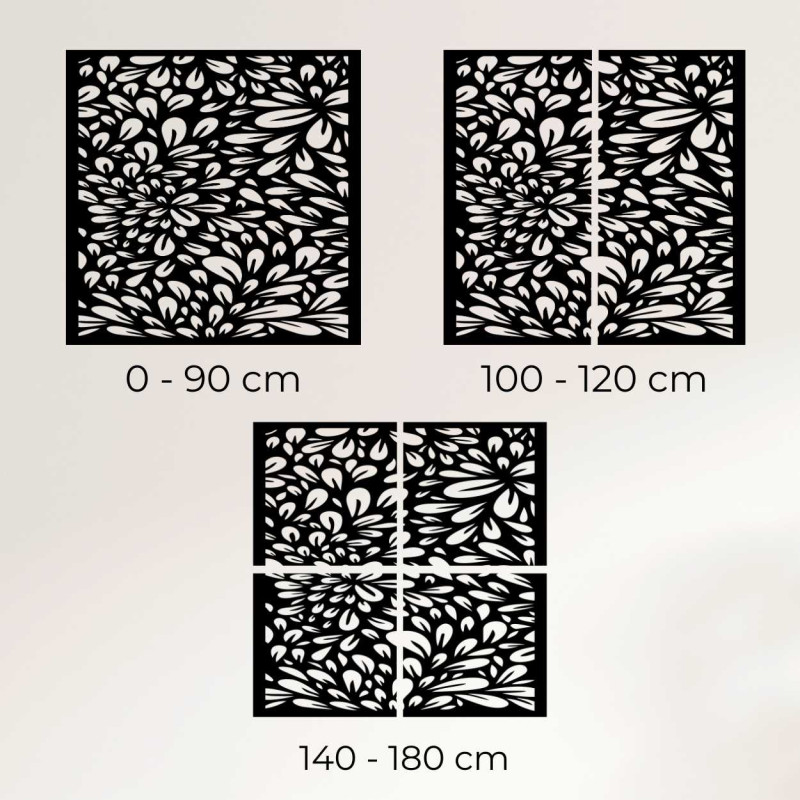 Wooden wall decoration with a distinctive plant pattern brings style and creativity to any space.