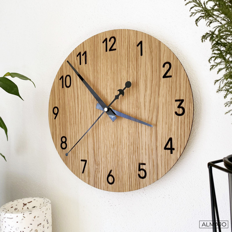 Wooden clock for the living room