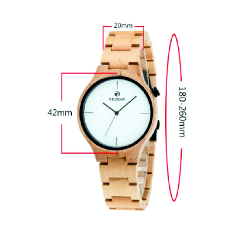 READER wristwatch made of wood. Ladies and men's watches.