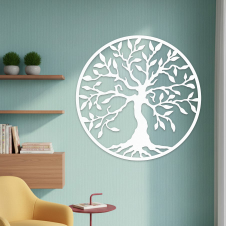 Wooden Tree of Life Wall Art: HDF Wood Panel Decor | CATARA