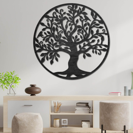 Wooden Life Tree Wall Decor Poplar Plywood Art