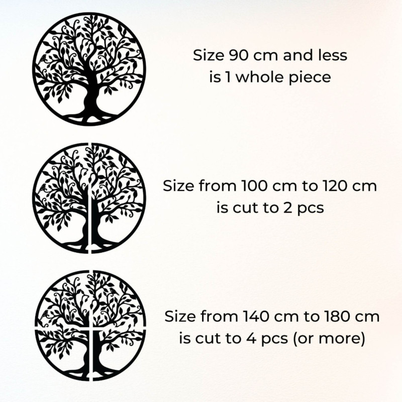 Wooden Life Tree Wall Decor Poplar Plywood Art