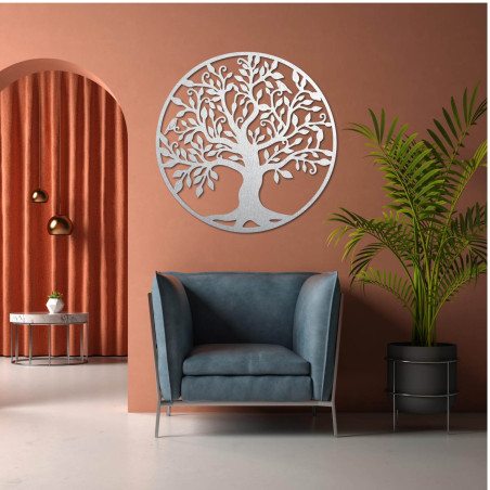 Wooden wall painting of a hundred lives