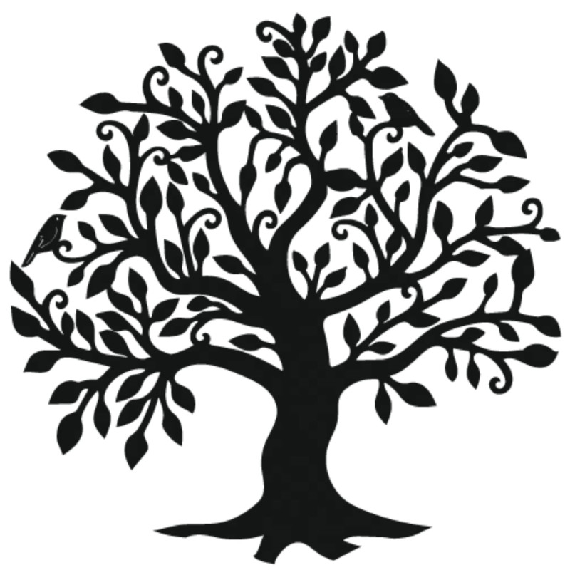 The wooden tree of life wall decoration symbolizes growth, harmony and connection with nature, creating peace in your home.