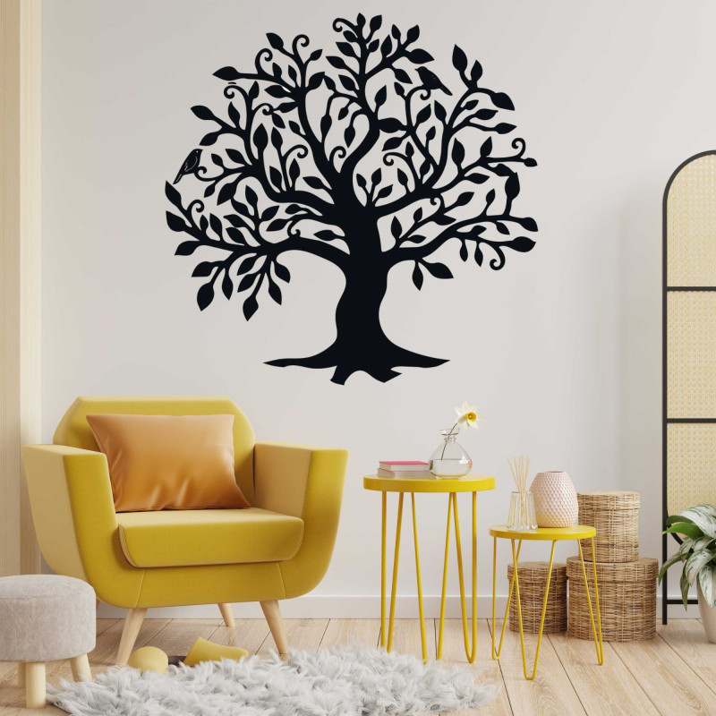 The wooden tree of life wall decoration symbolizes growth, harmony and connection with nature, creating peace in your home.