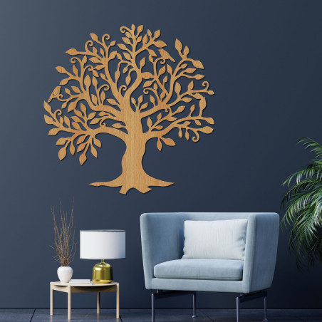 The wooden tree of life is more than just a stylish wall decoration