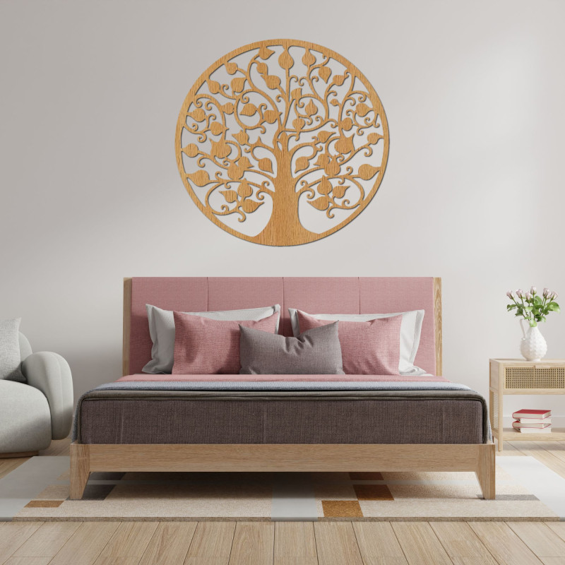 White tree of life as an elegant image on a dark background