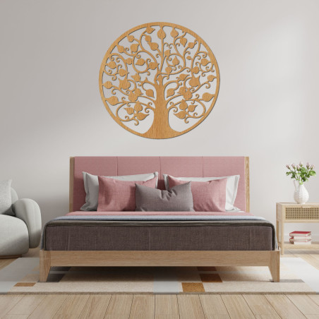 White tree of life as an elegant image on a dark background