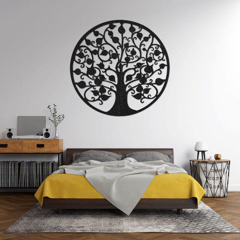 White tree of life as an elegant image on a dark background