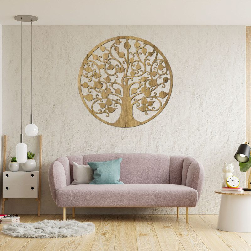 White tree of life as an elegant image on a dark background