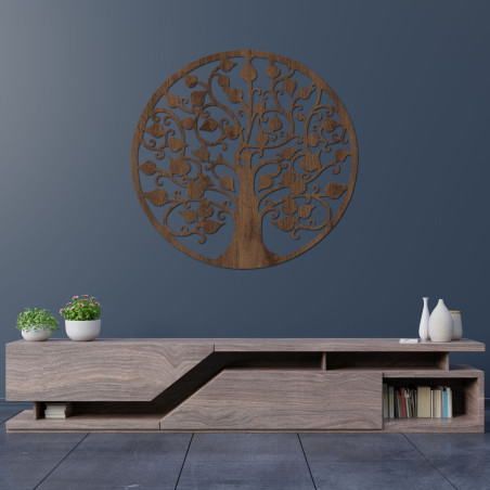 White tree of life as an elegant image on a dark background