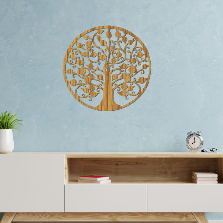 White tree of life as an elegant image on a dark background