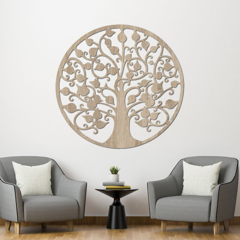 White tree of life as an elegant image on a dark background