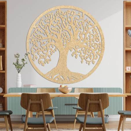 Decorative wooden Tree of Life as a symbol of strength, growth and connection with nature