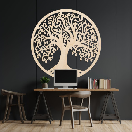 Decorative wooden Tree of Life as a symbol of strength, growth and connection with nature