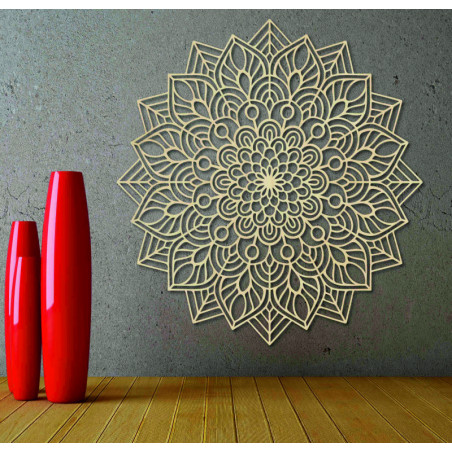 Wooden mandala on the wall - LAFET