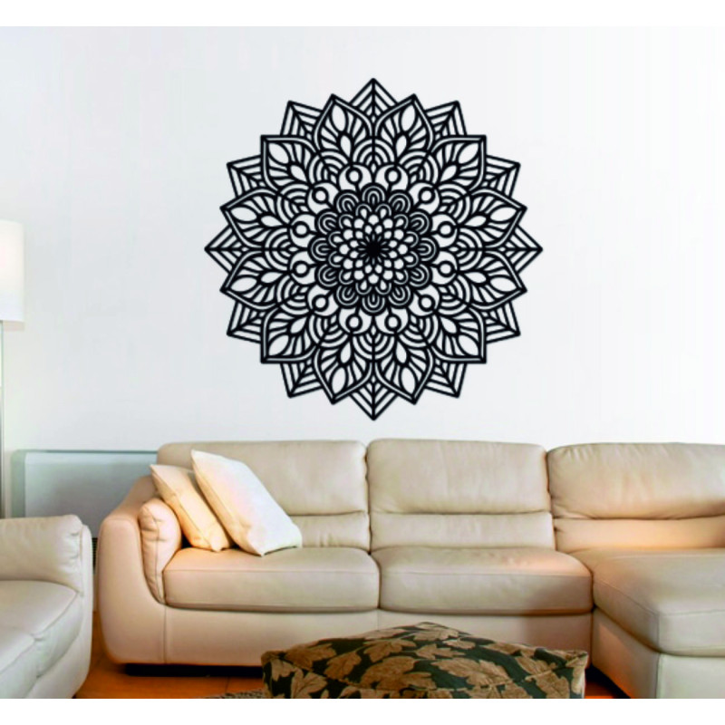 Wooden mandala as an elegant home accessory