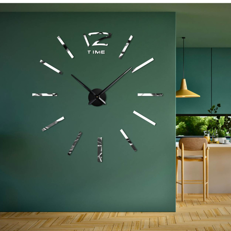 Adhesive mirror wall clock - PROFIE