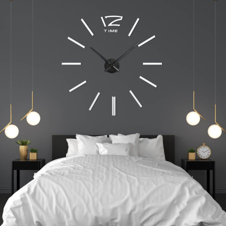 Adhesive mirror wall clock - PROFIE