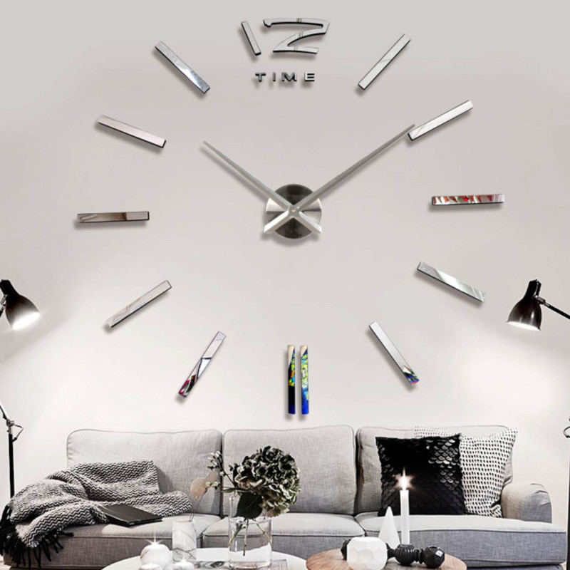 Adhesive mirror wall clock - PROFIE
