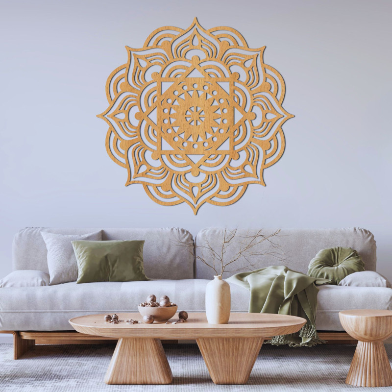 This wooden mandala SYMMETRIA is a unique wall decoration