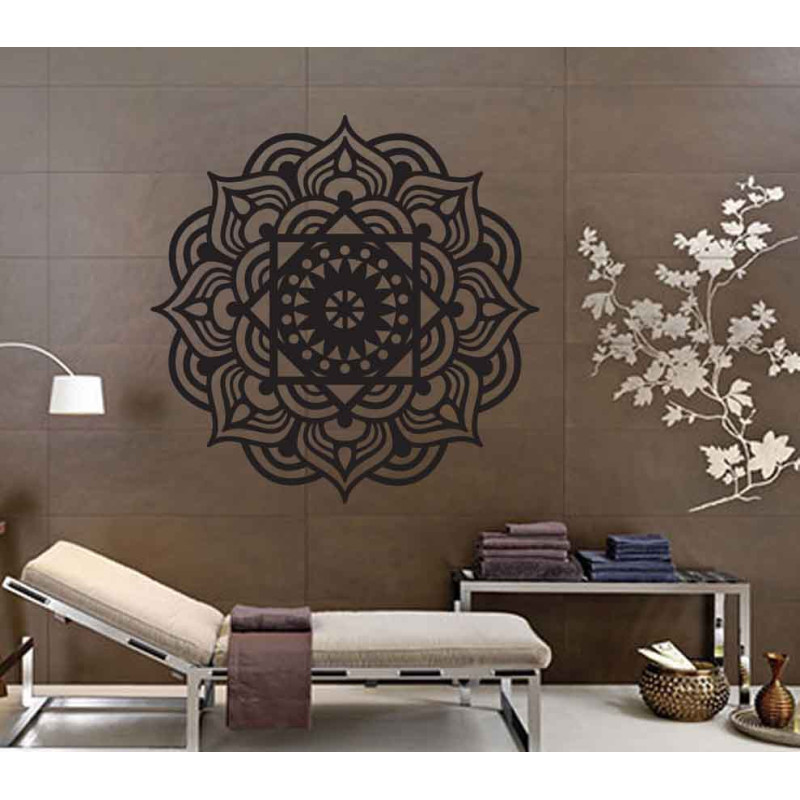 Wooden mandala wall decoration