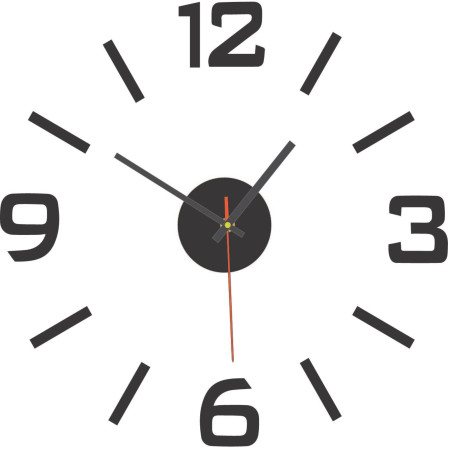 Acrylic 3D wall clock – 3D effect, no drilling