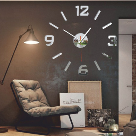 Acrylic 3D wall clock – 3D effect, no drilling