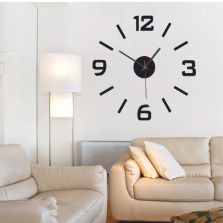 Acrylic 3D wall clock – 3D effect, no drilling