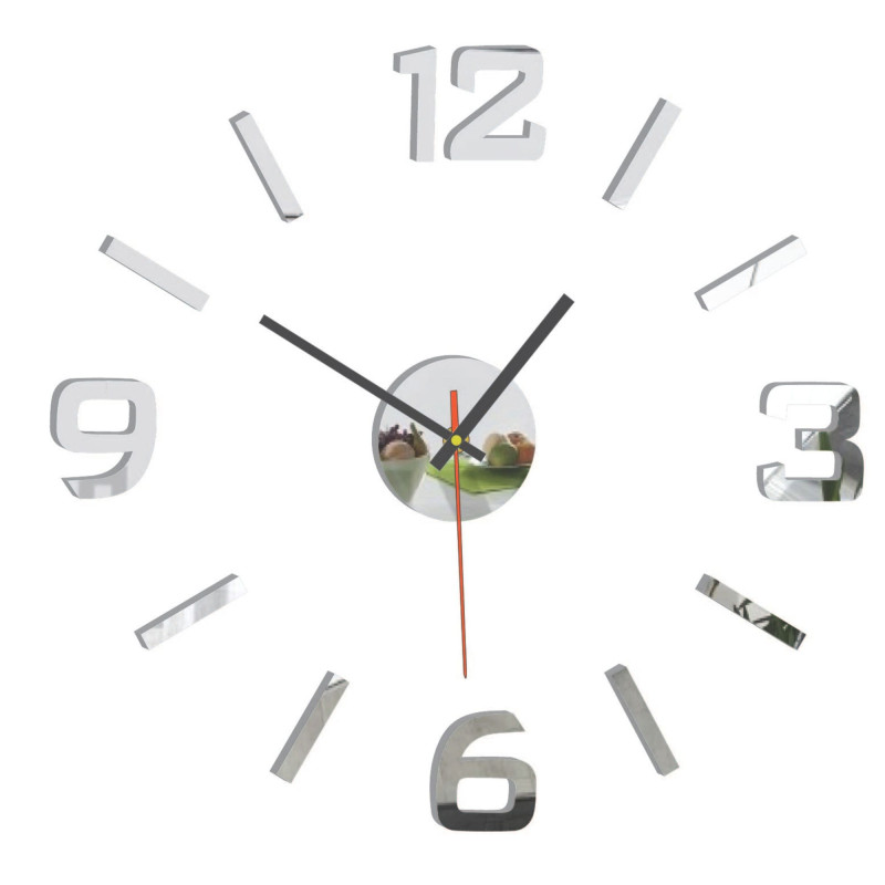 Acrylic 3D wall clock – 3D effect, no drilling