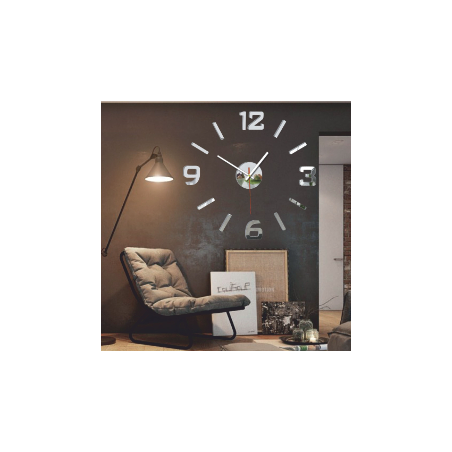 Acrylic 3D wall clock – 3D effect, no drilling