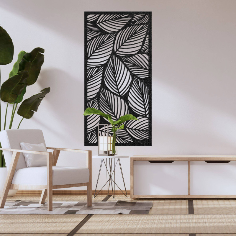 Wooden wall decoration Leaf – tropical panel...
