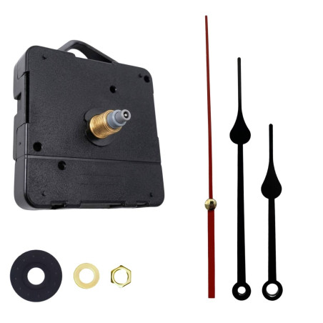 Elegant black aluminum hands suitable for modern and industrial clocks.